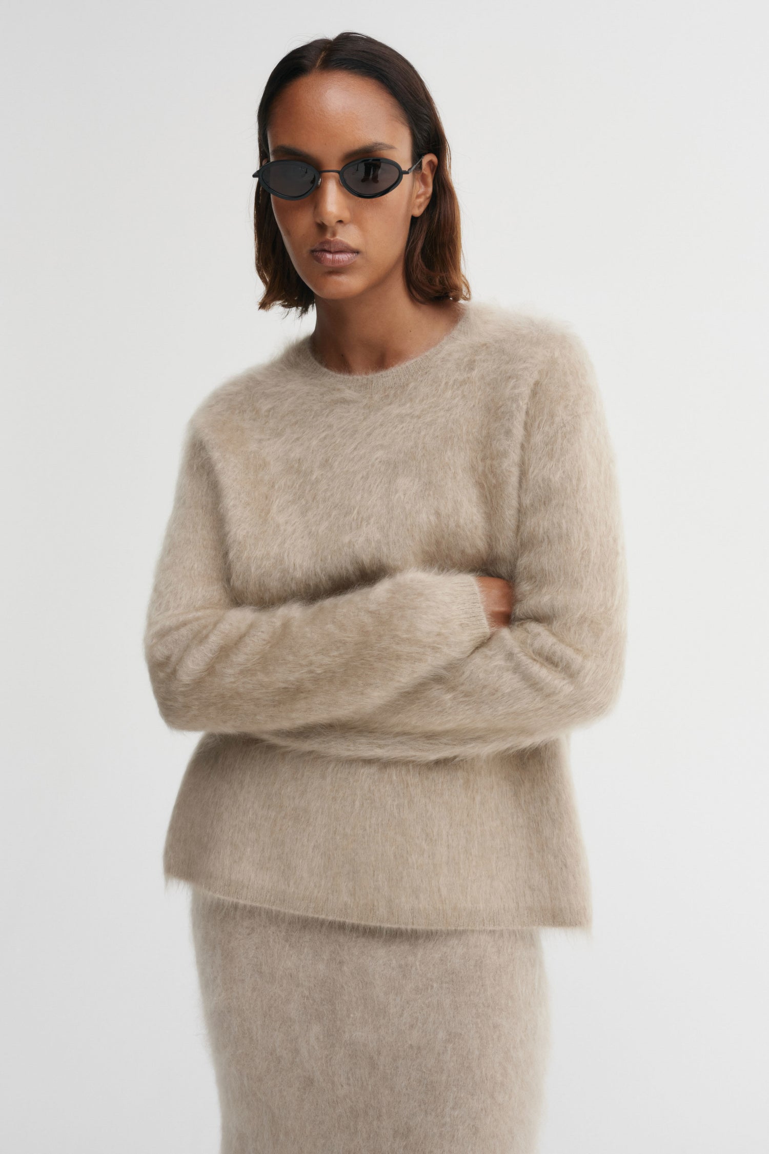 Floy Cashmere Sweater, nougat