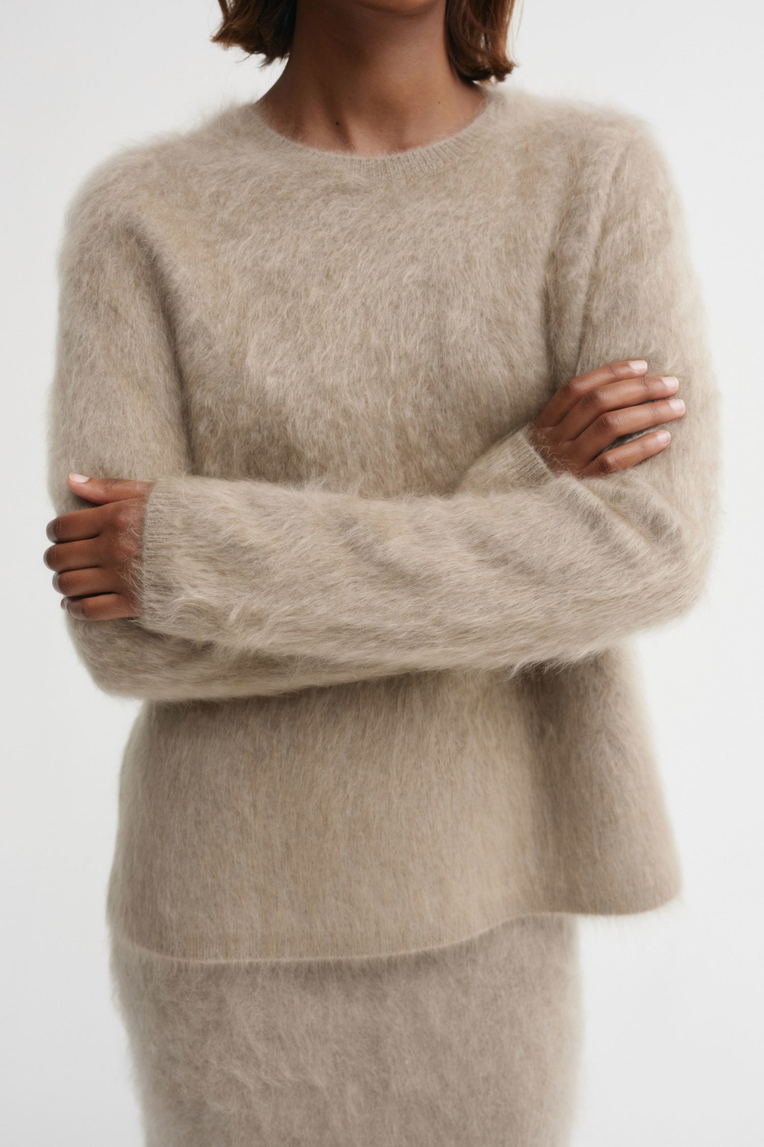 Floy Cashmere Sweater, nougat