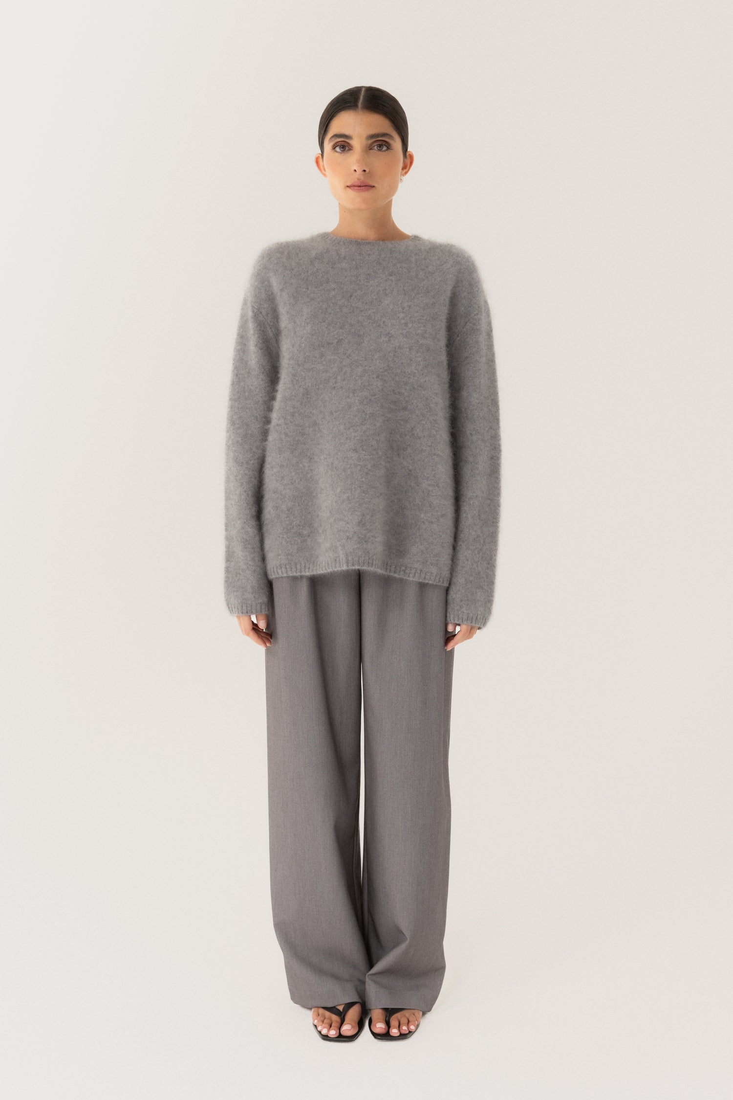 Floy Cashmere Sweater, grey – ALMADA LABEL