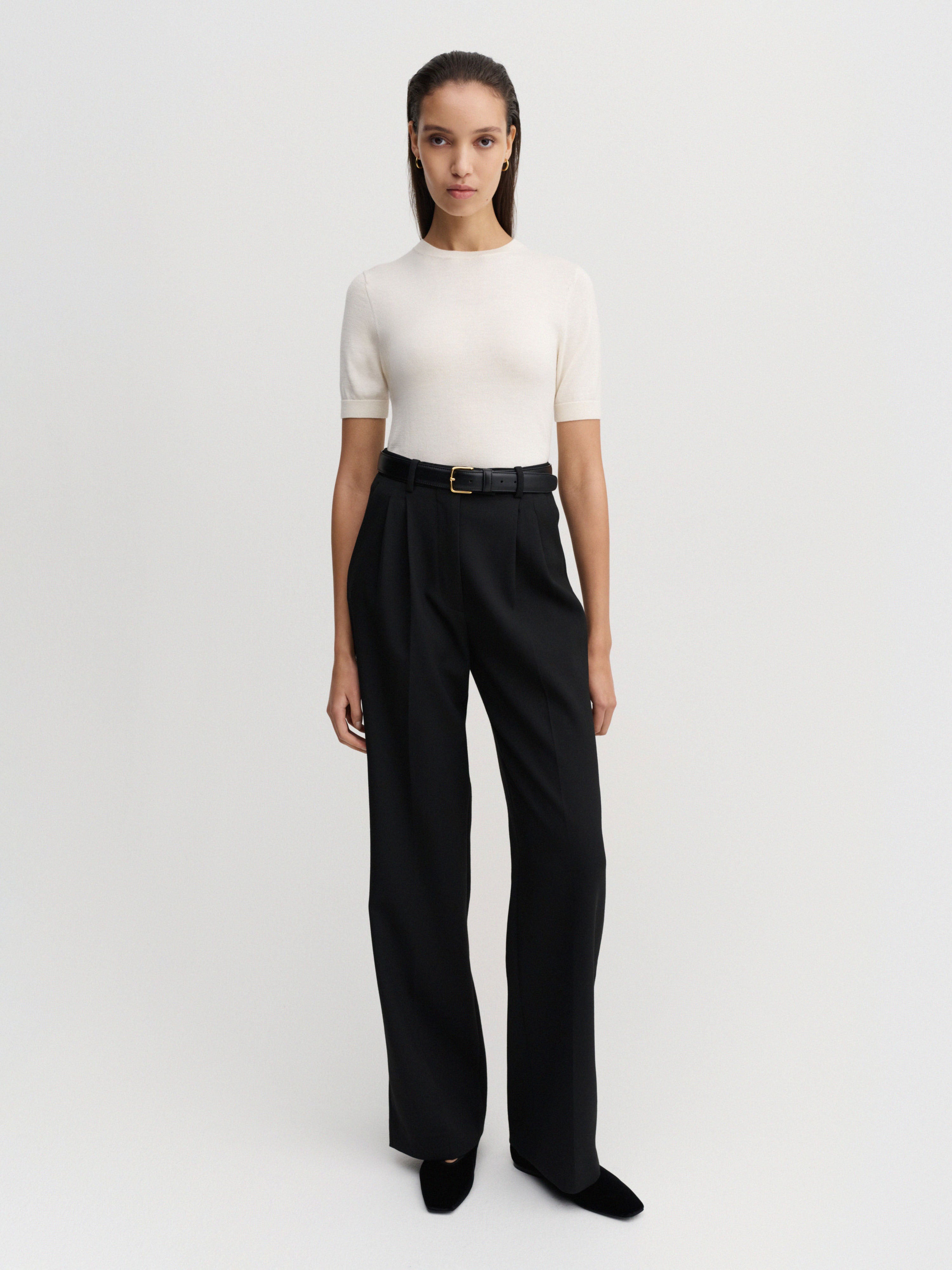 Amel Tailored Trousers, black – ALMADA LABEL