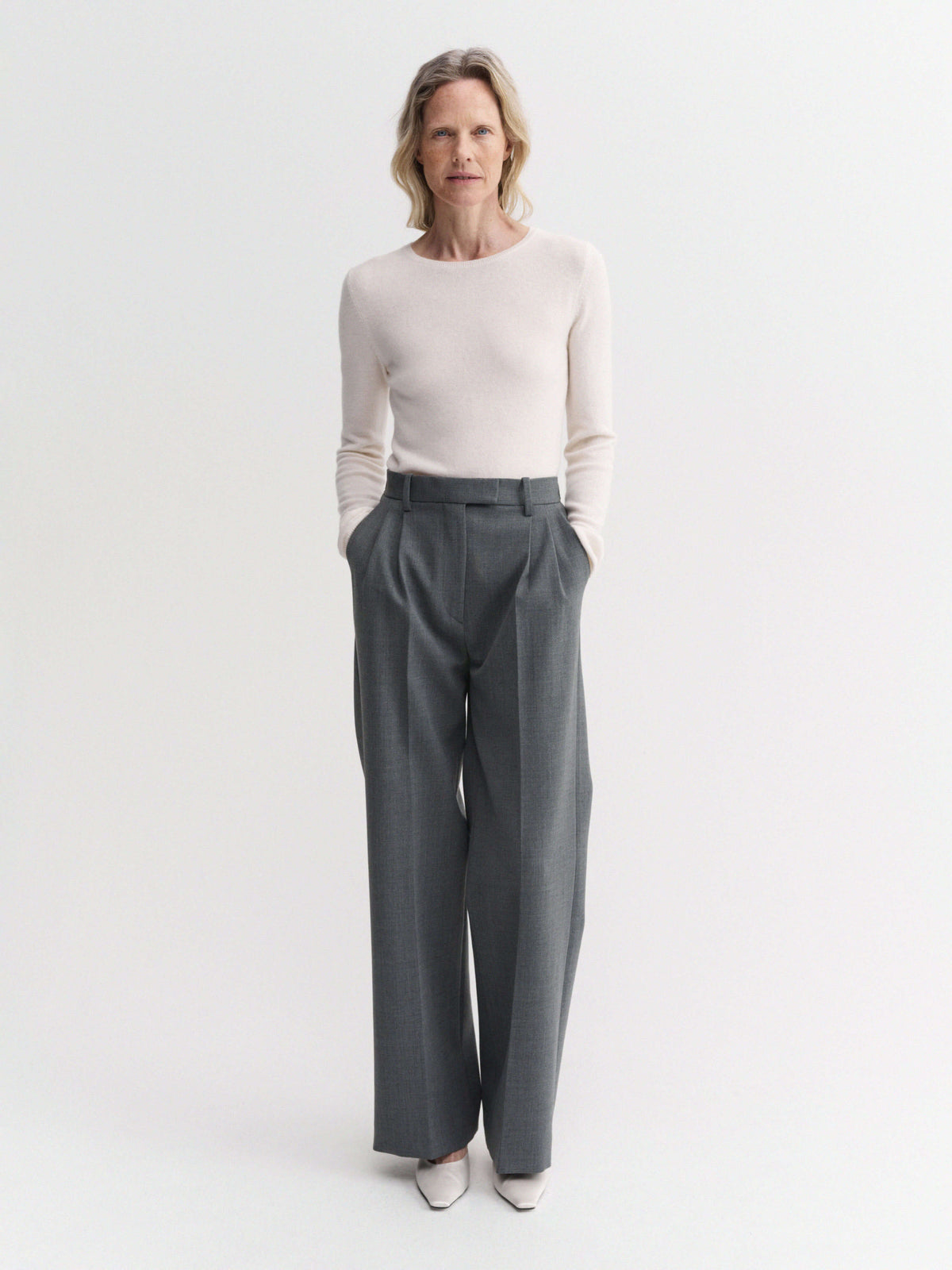 Amel Tailored Trousers, grey
