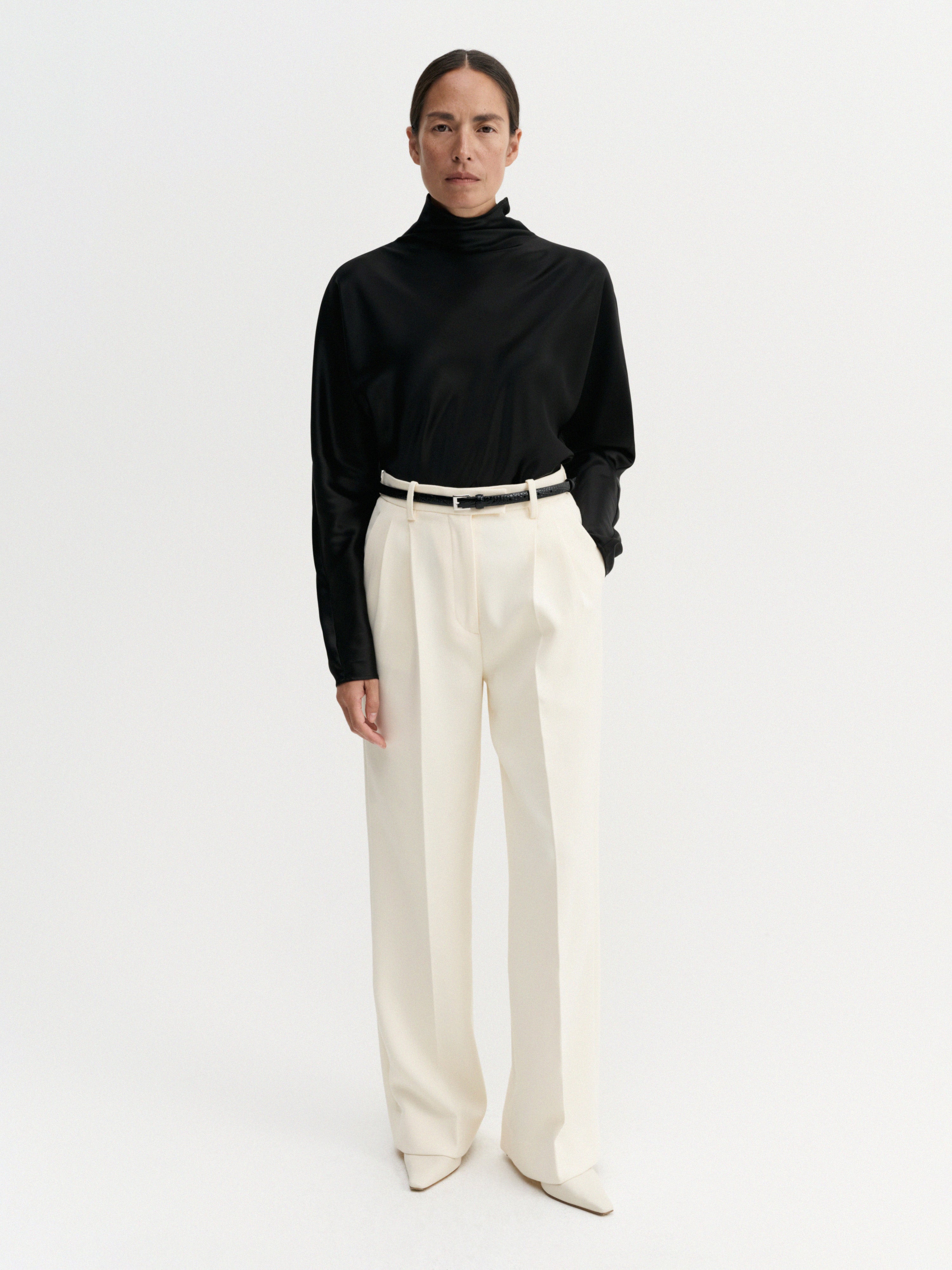 Amel Tailored Trousers, vanilla – ALMADA LABEL