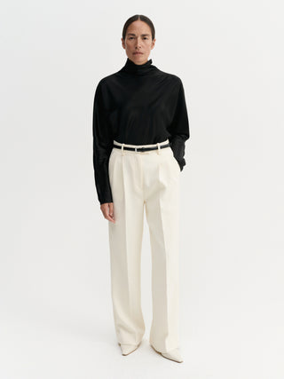 Pantalon ajusté Amel, couleur vanille