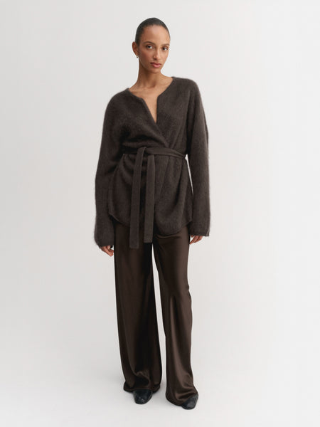 Aria Cardigan, chocolate – ALMADA LABEL