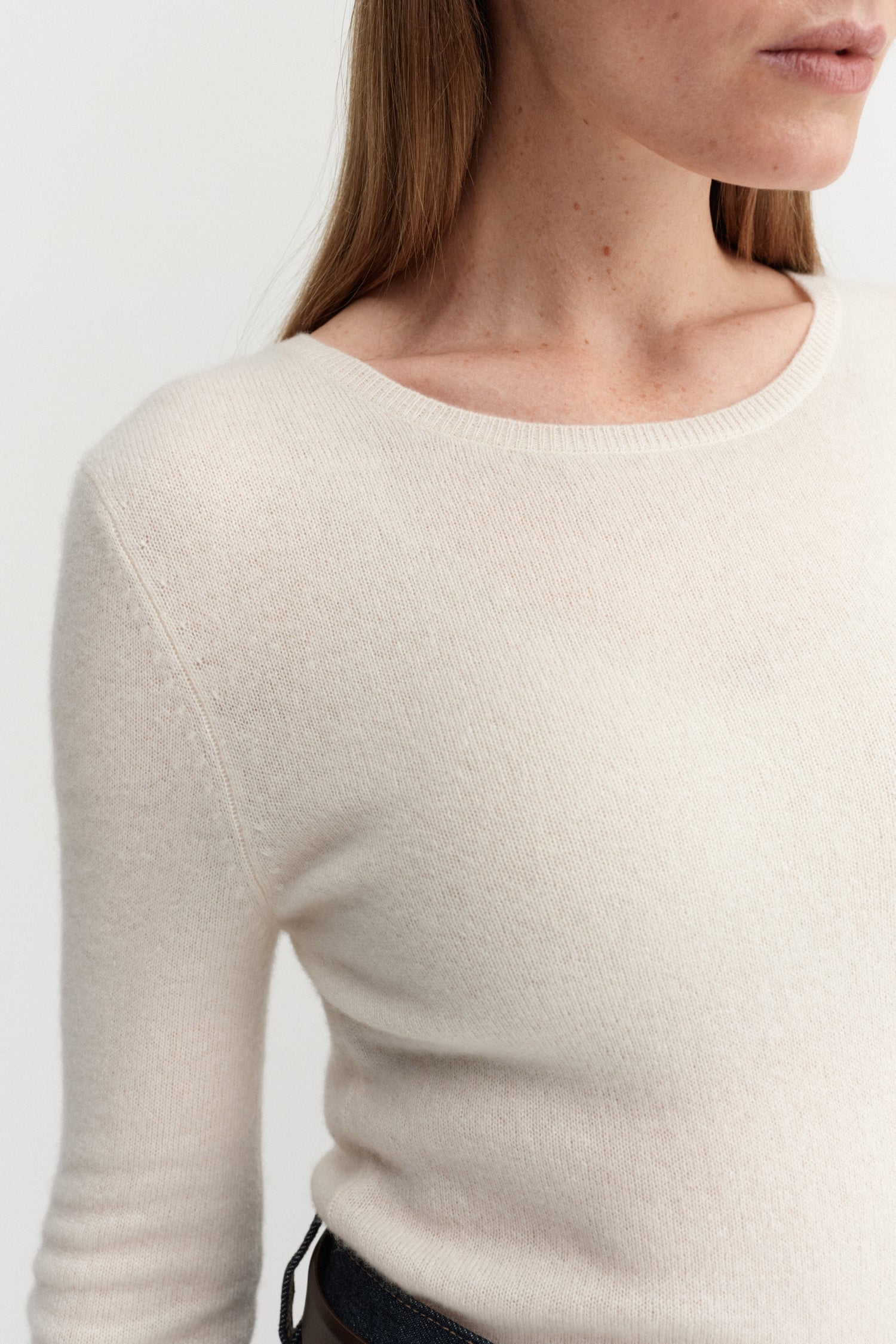 Awa Crewneck Sweater, cream