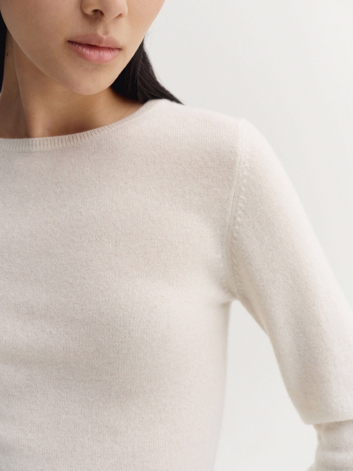 Awa Crewneck Sweater, cream