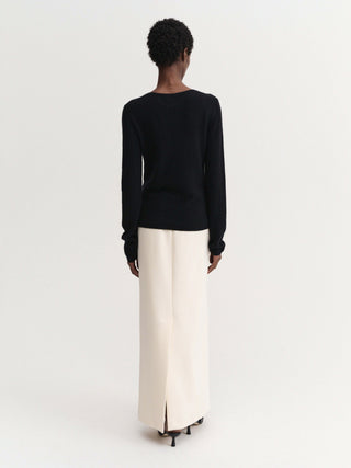 Awa Crewneck Sweater, black