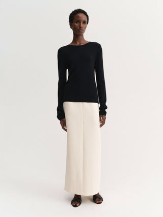 Awa Crewneck Sweater, black