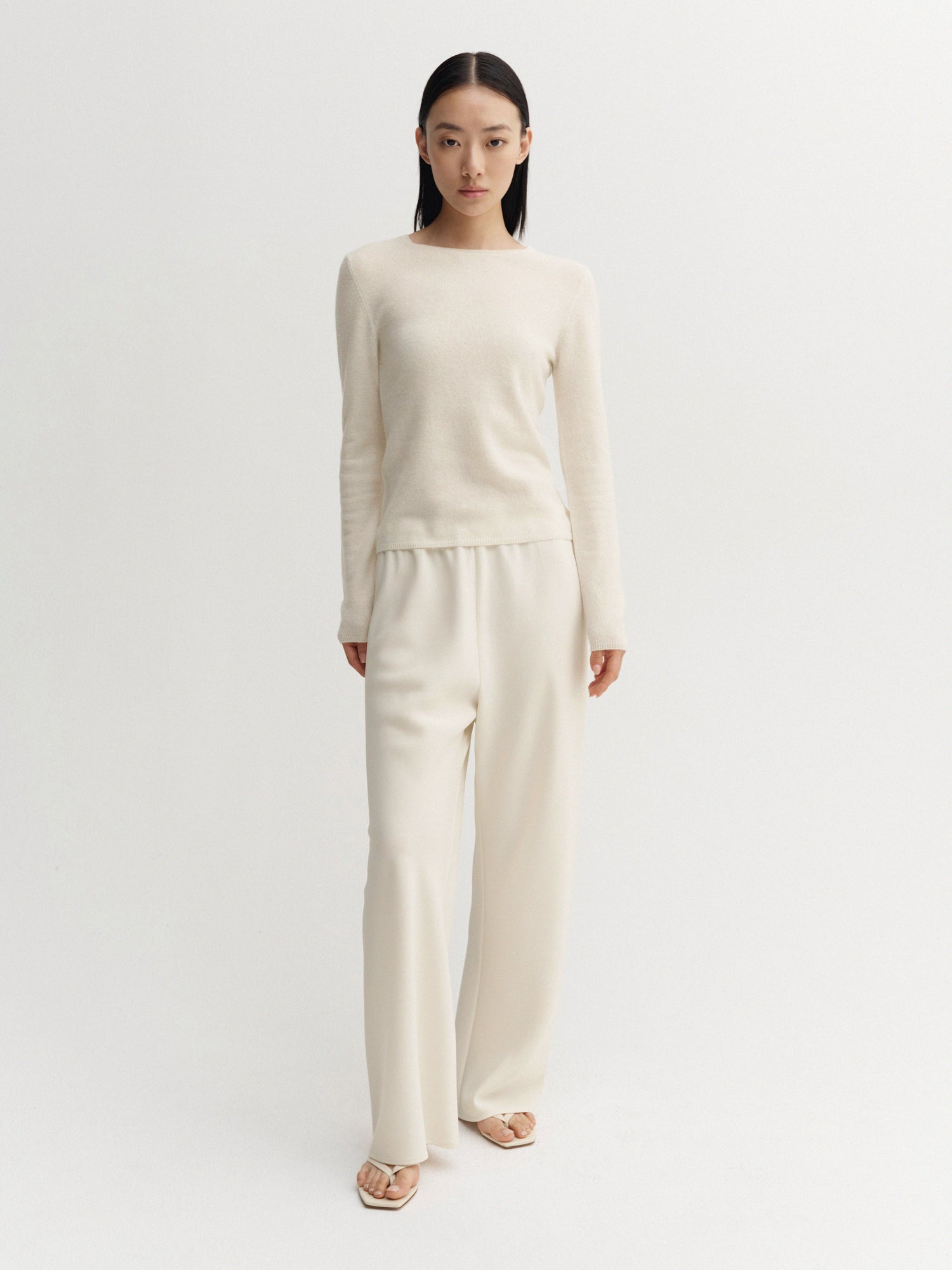 Awa Crewneck Sweater, cream