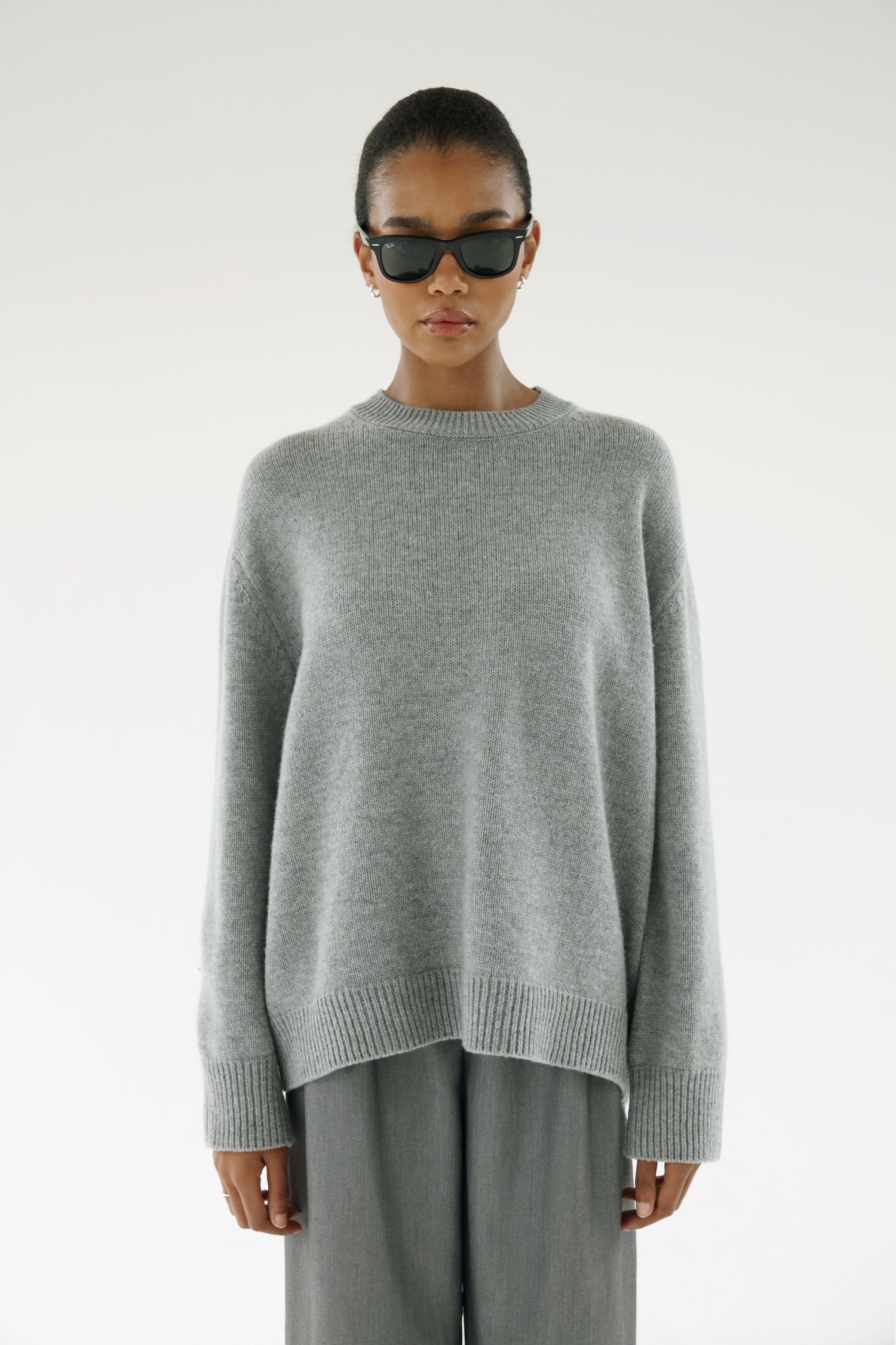 Flo Crewneck Sweater, grey
