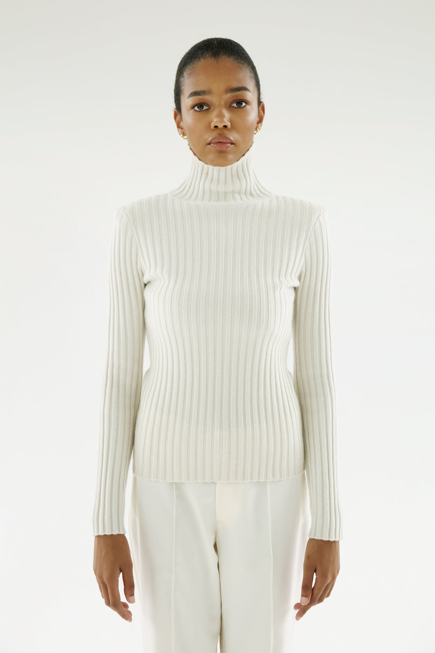 Faie Rib Knit Sweater, cream – ALMADA LABEL