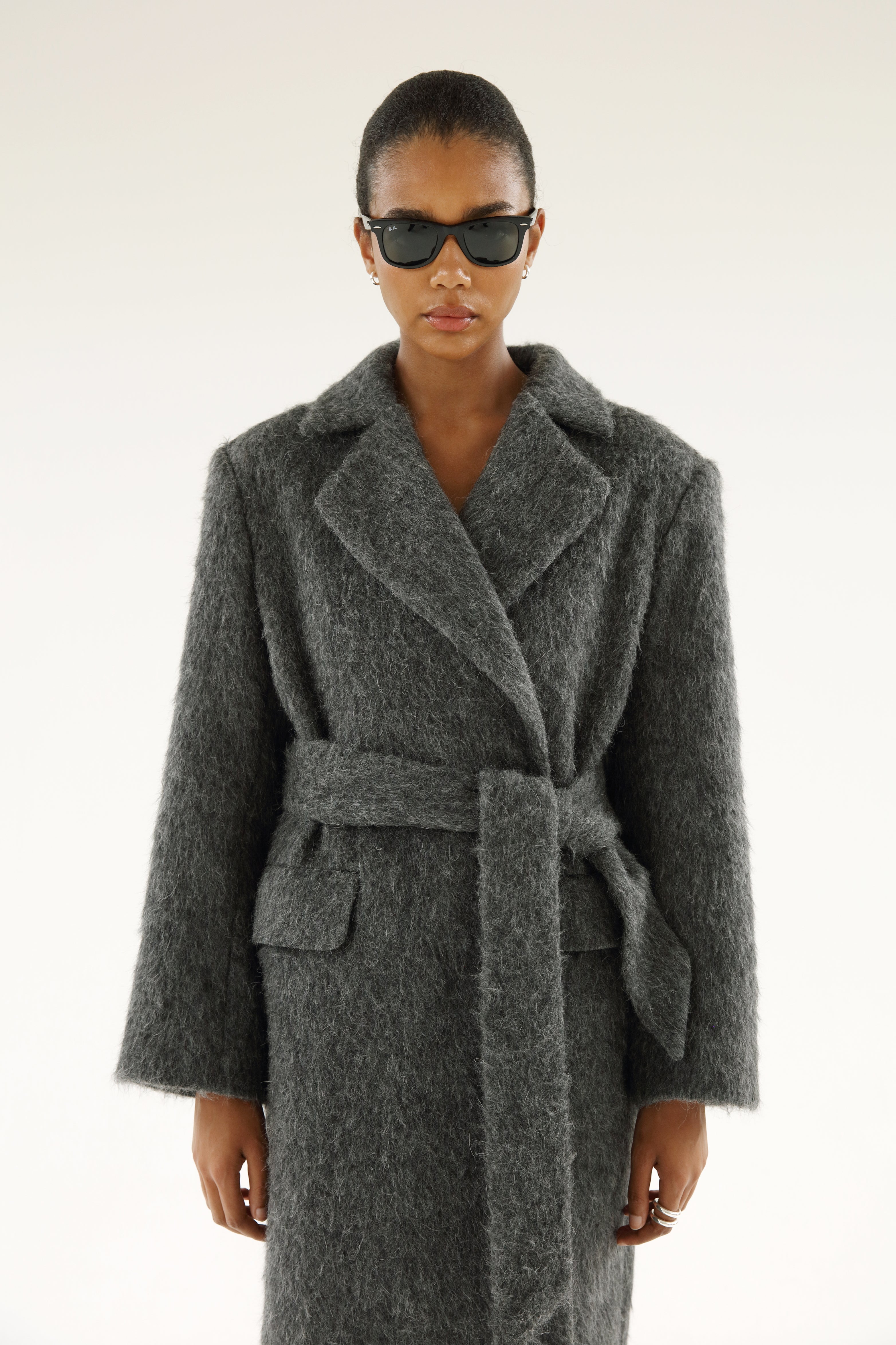 Dark grey 2024 coat womens