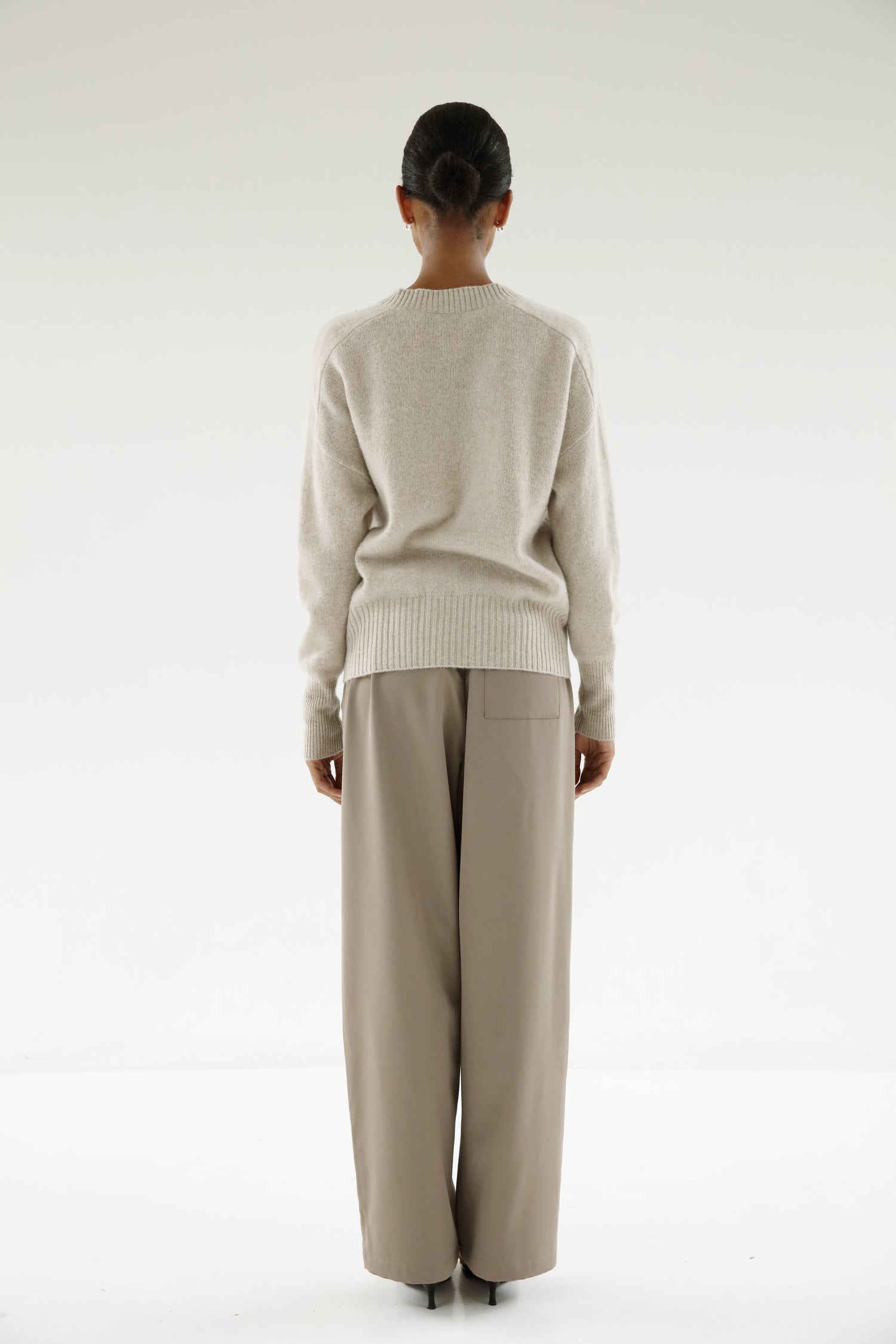 Mica Crewneck Sweater, taupe