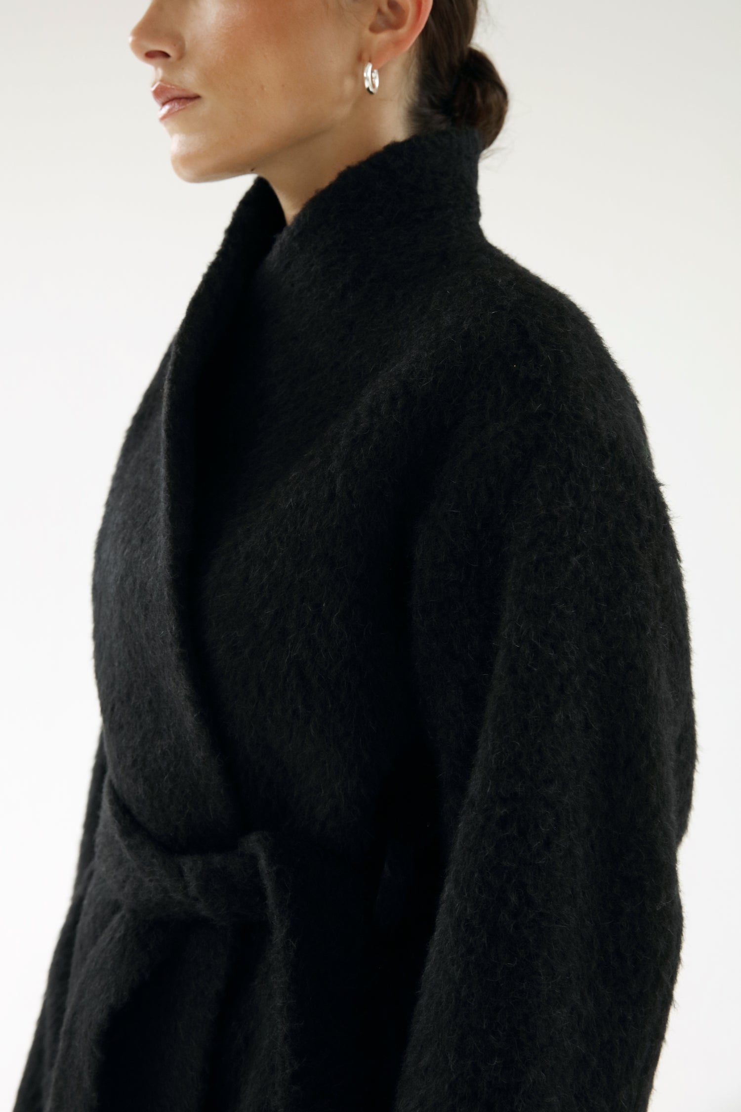 Noorie Mohair Coat, black