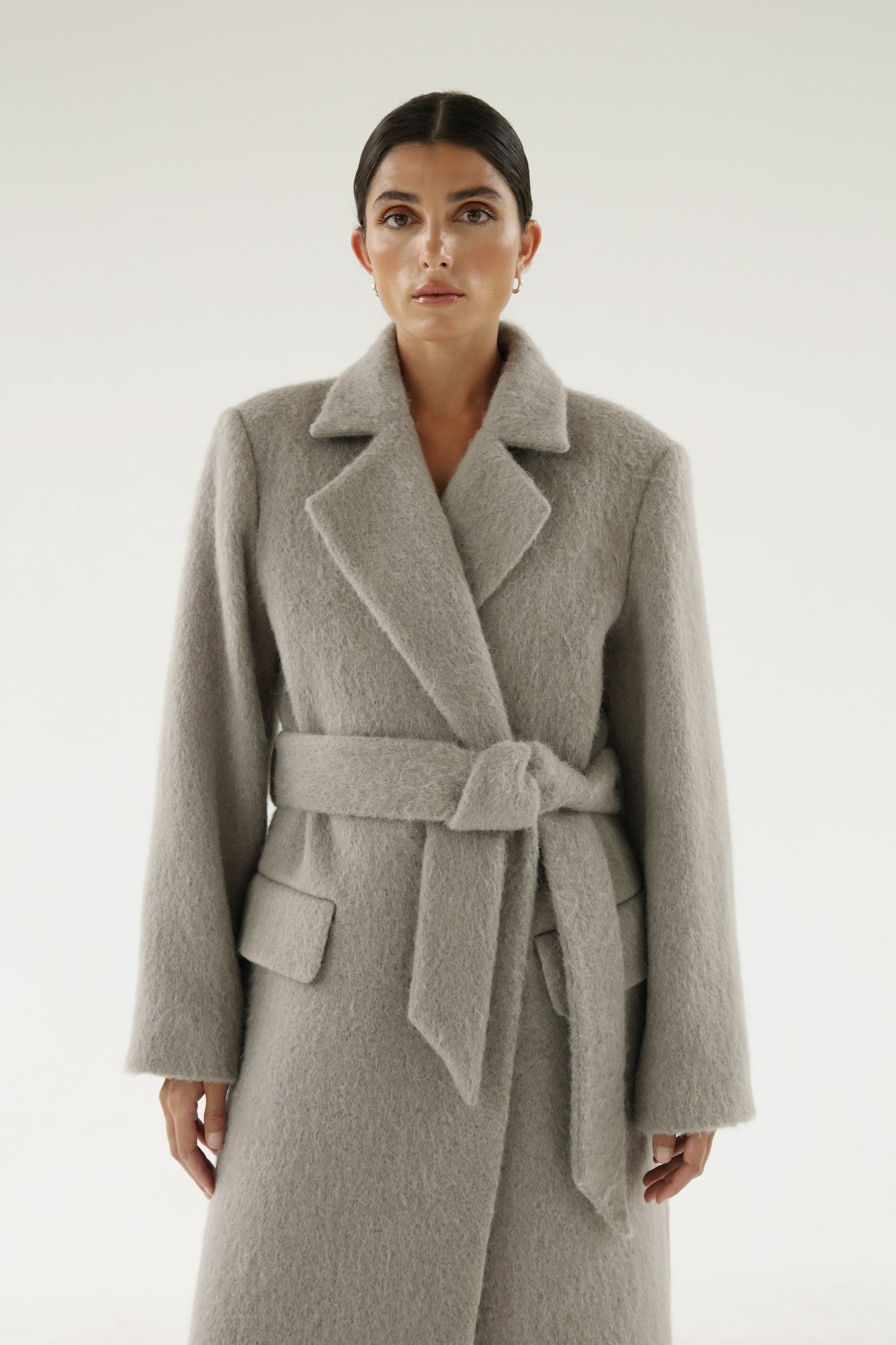 Ivy Mohair Coat, dark grey – ALMADA LABEL