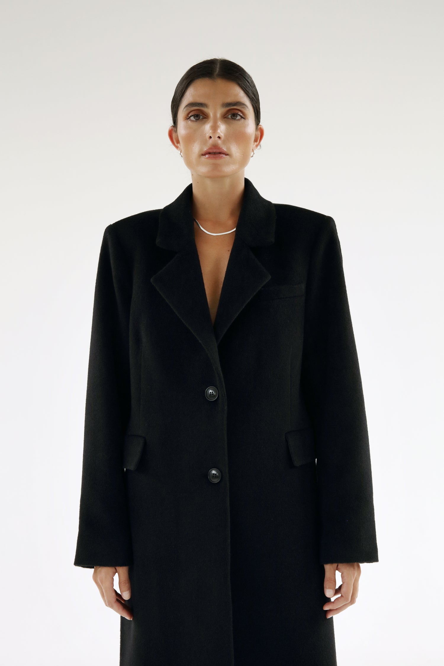 Felicia Tailored Coat, black