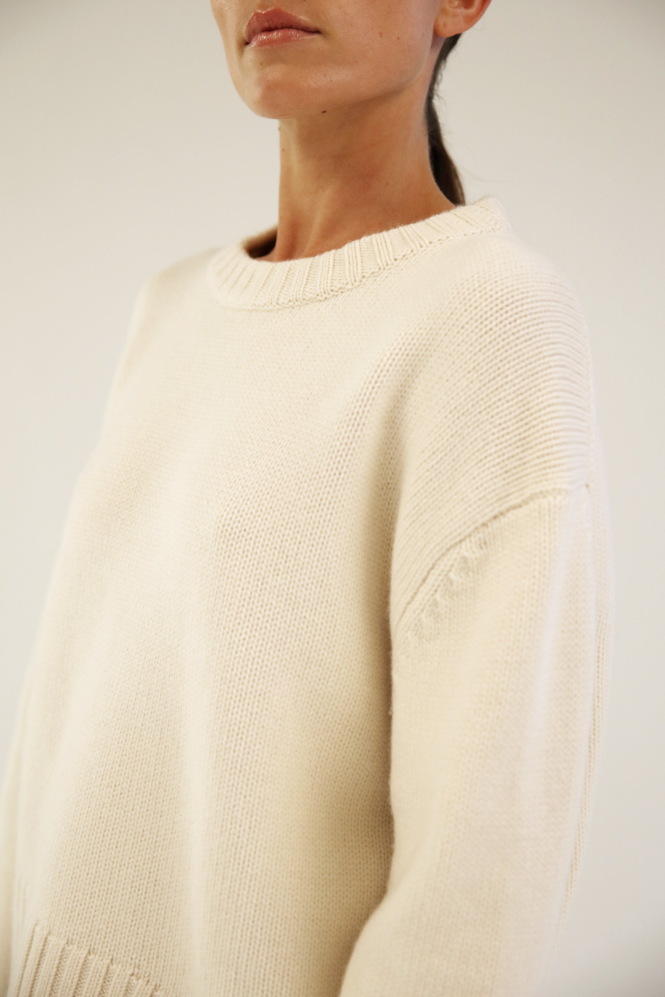 Cream hot sale crewneck sweater