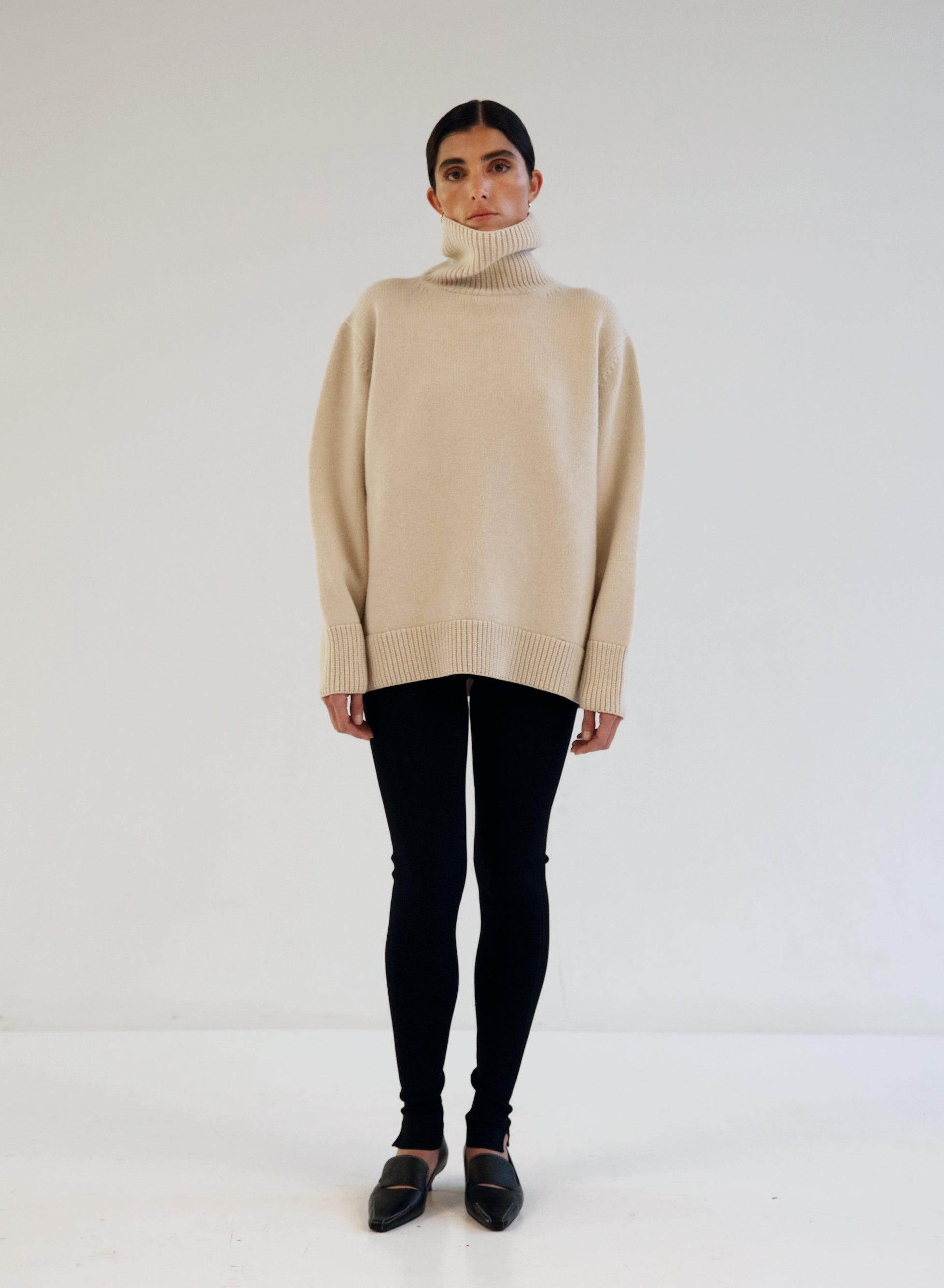 Acne studios oversized hot sale turtleneck sweater