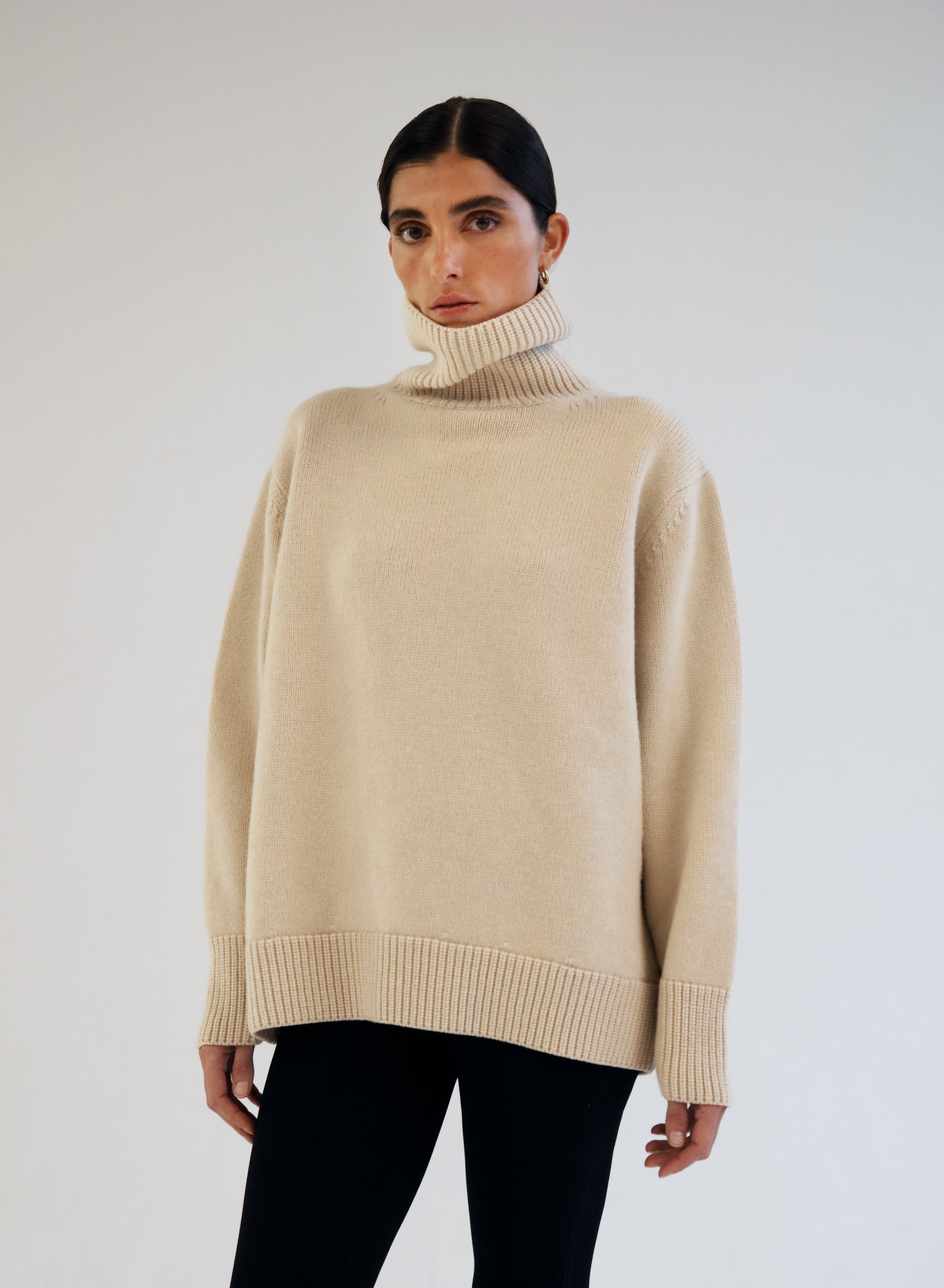 Acrylic turtleneck sweater best sale