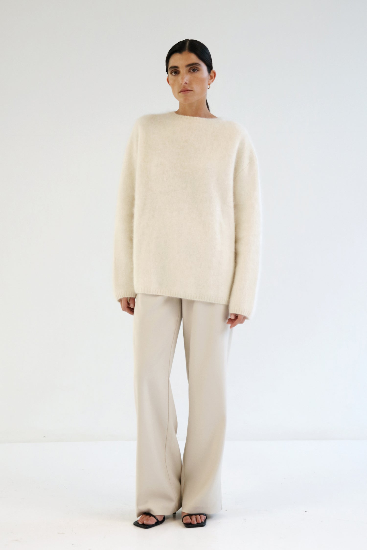 Faie Rib Knit Sweater, cream – ALMADA LABEL