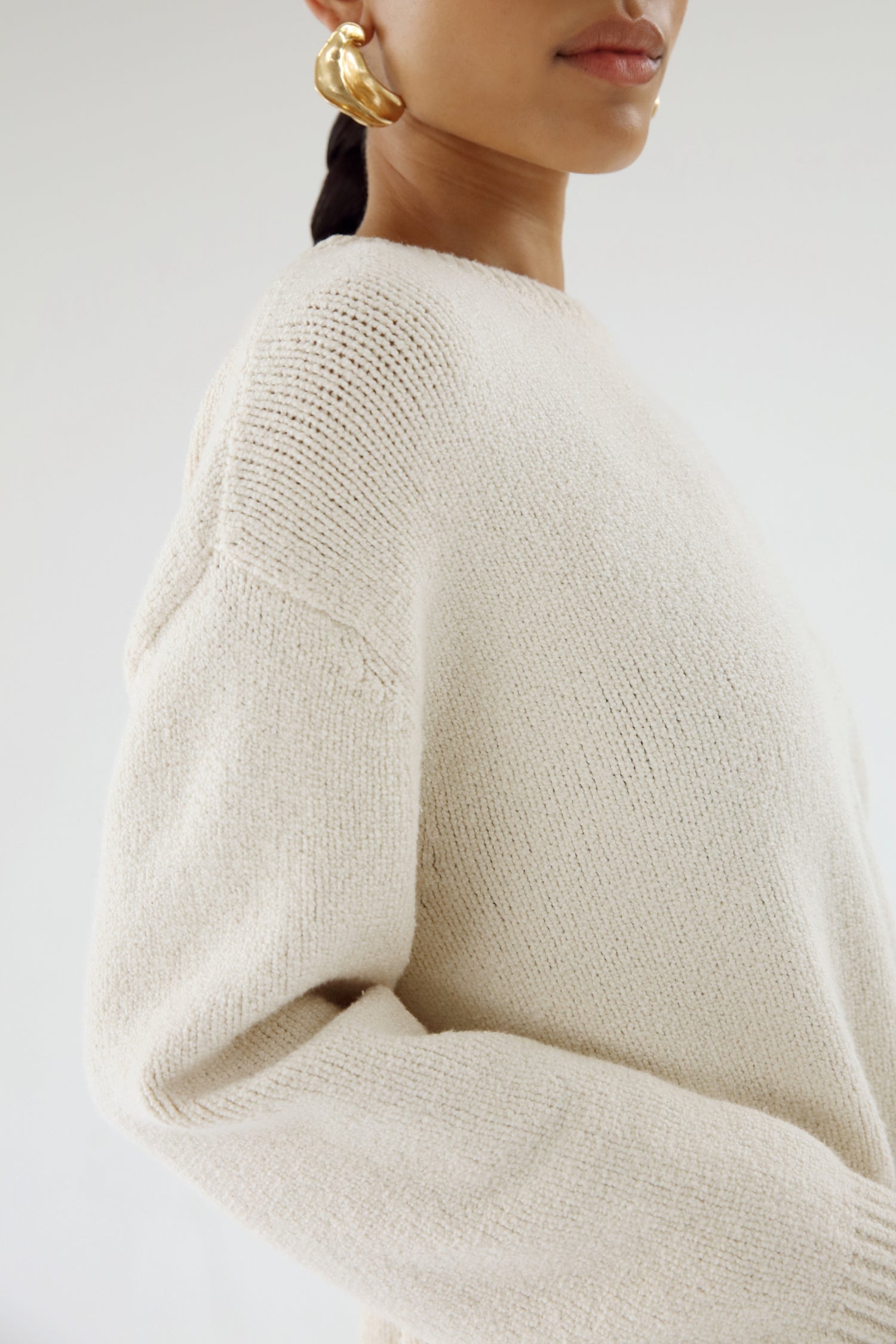 Flor Crewneck Sweater, shell