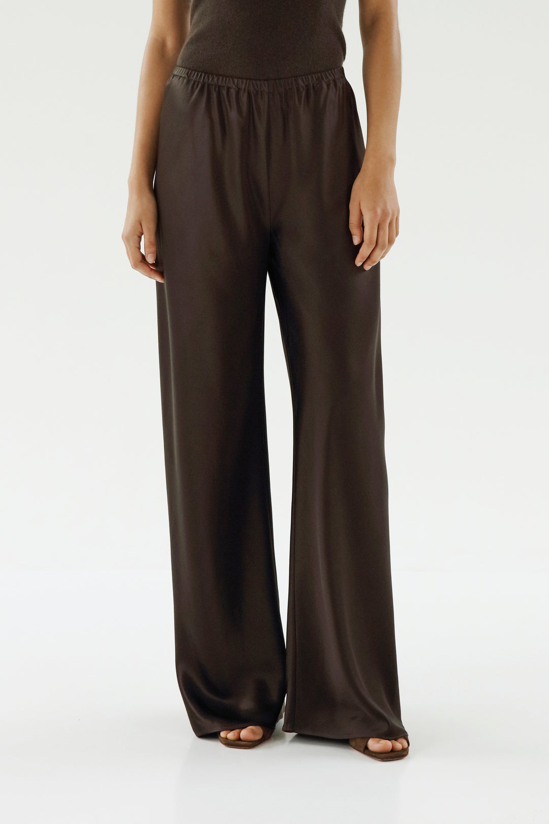 Bias Satin Pants, chocolate – ALMADA LABEL
