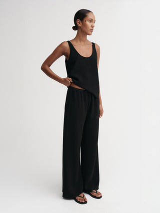 Bea Crepe Pants, black