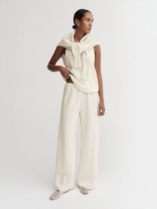 Bea Crepe Pants, cream