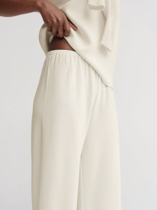 Bea Crepe Pants, cream