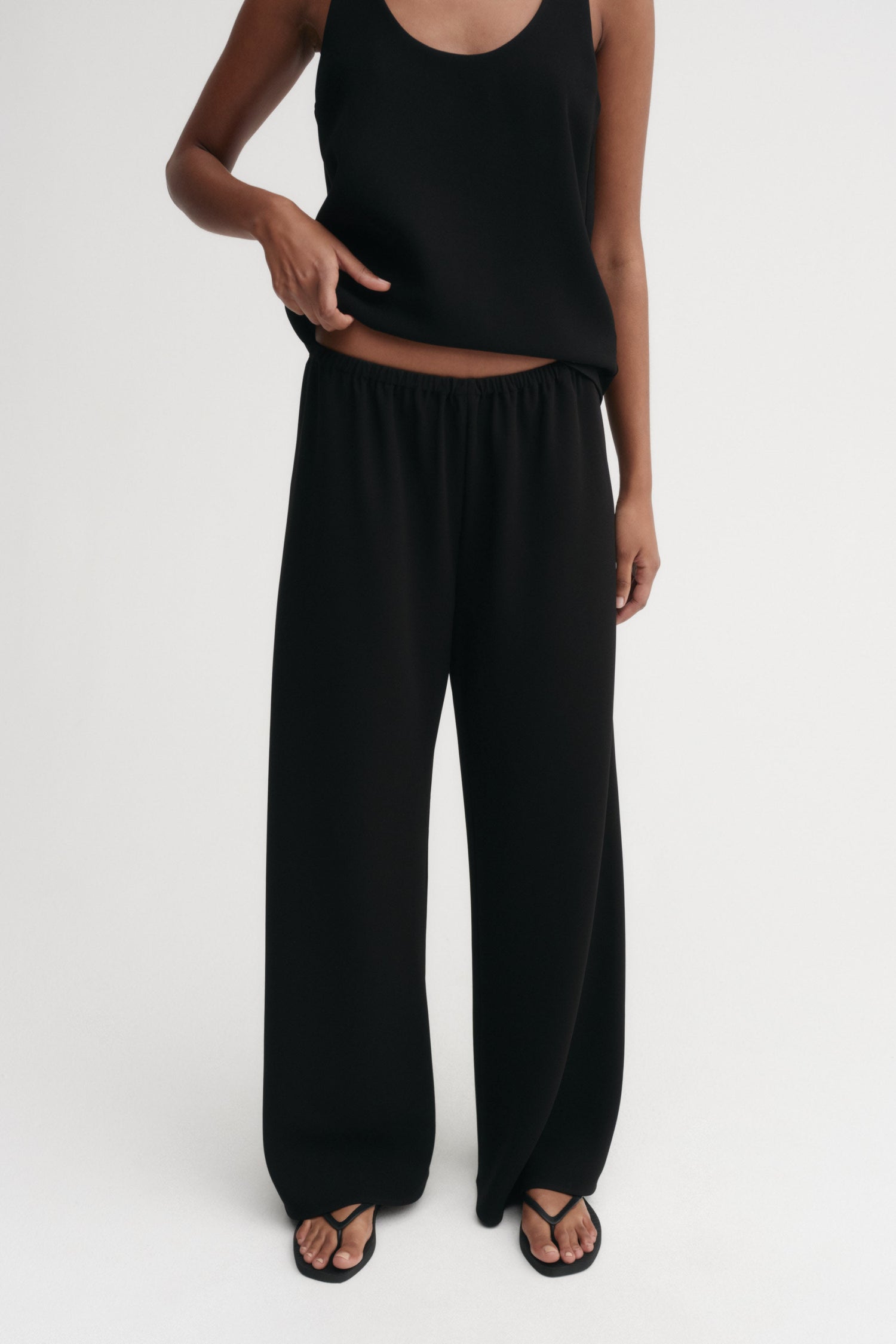 Bea Crepe Pants, black