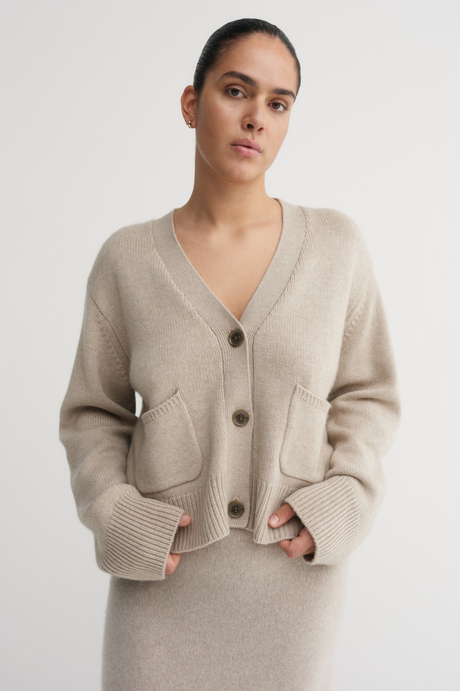 Beja Cardigan, taupe