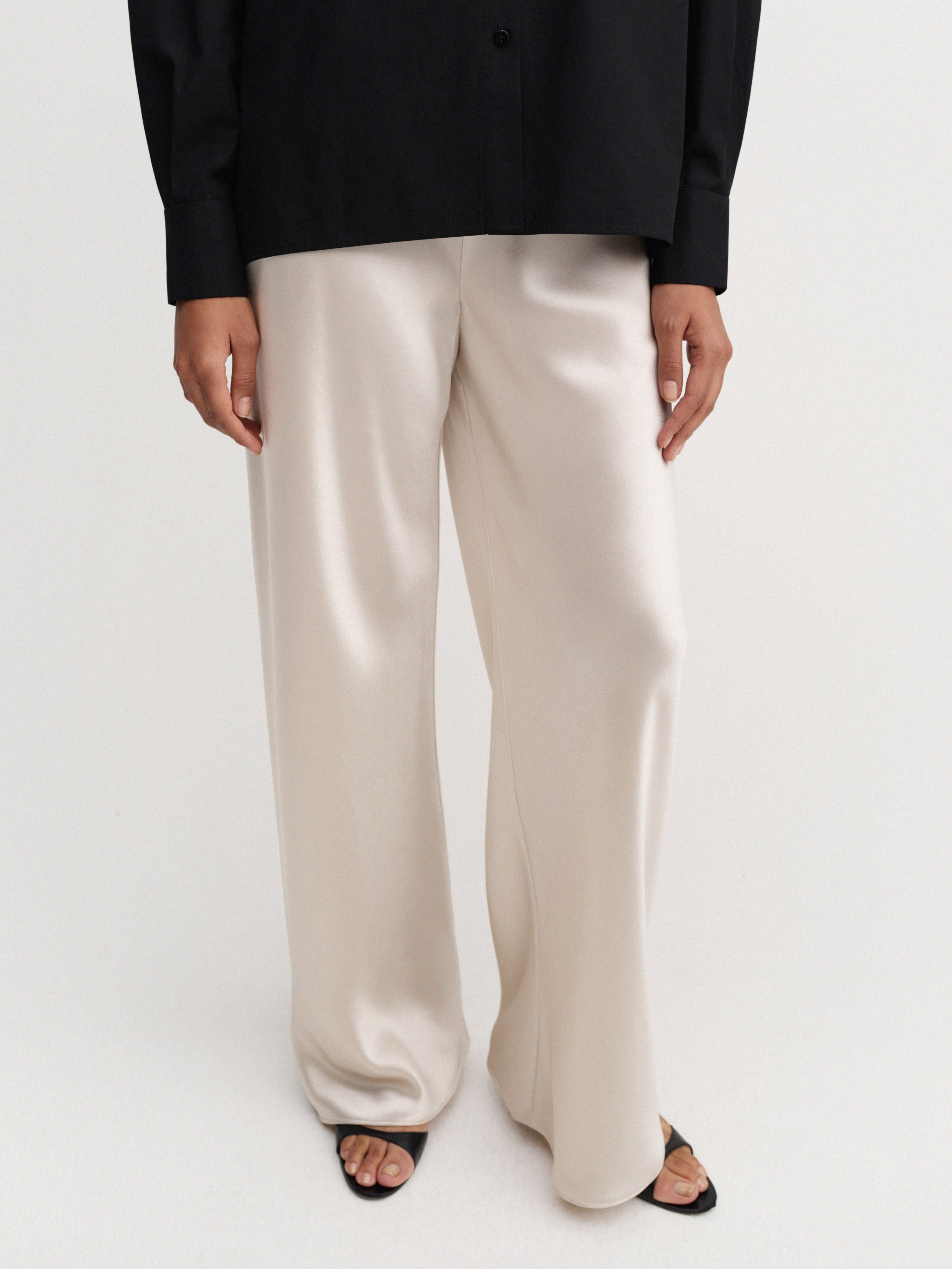 Bias Satin Pants, pearl – ALMADA LABEL