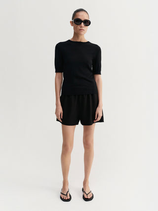 Bim Crepe Shorts, black