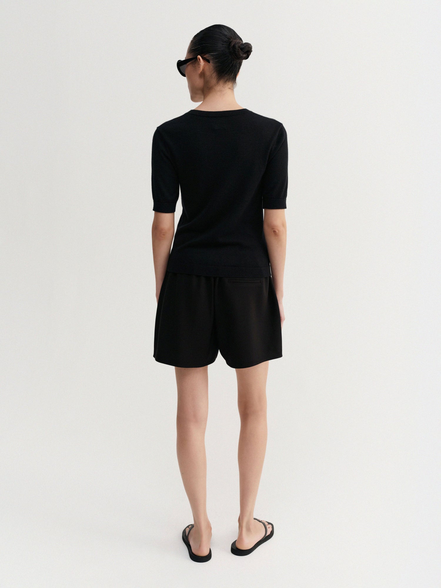 Bim Crepe Shorts, black