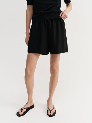 Bim Crepe Shorts, black