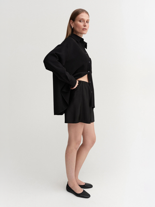 Bim Satin Shorts, black
