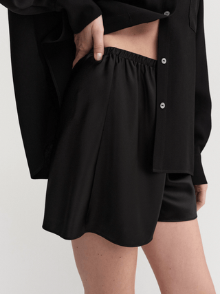 Bim Satin Shorts, black