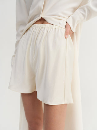 Bim Satin Shorts, vanilla