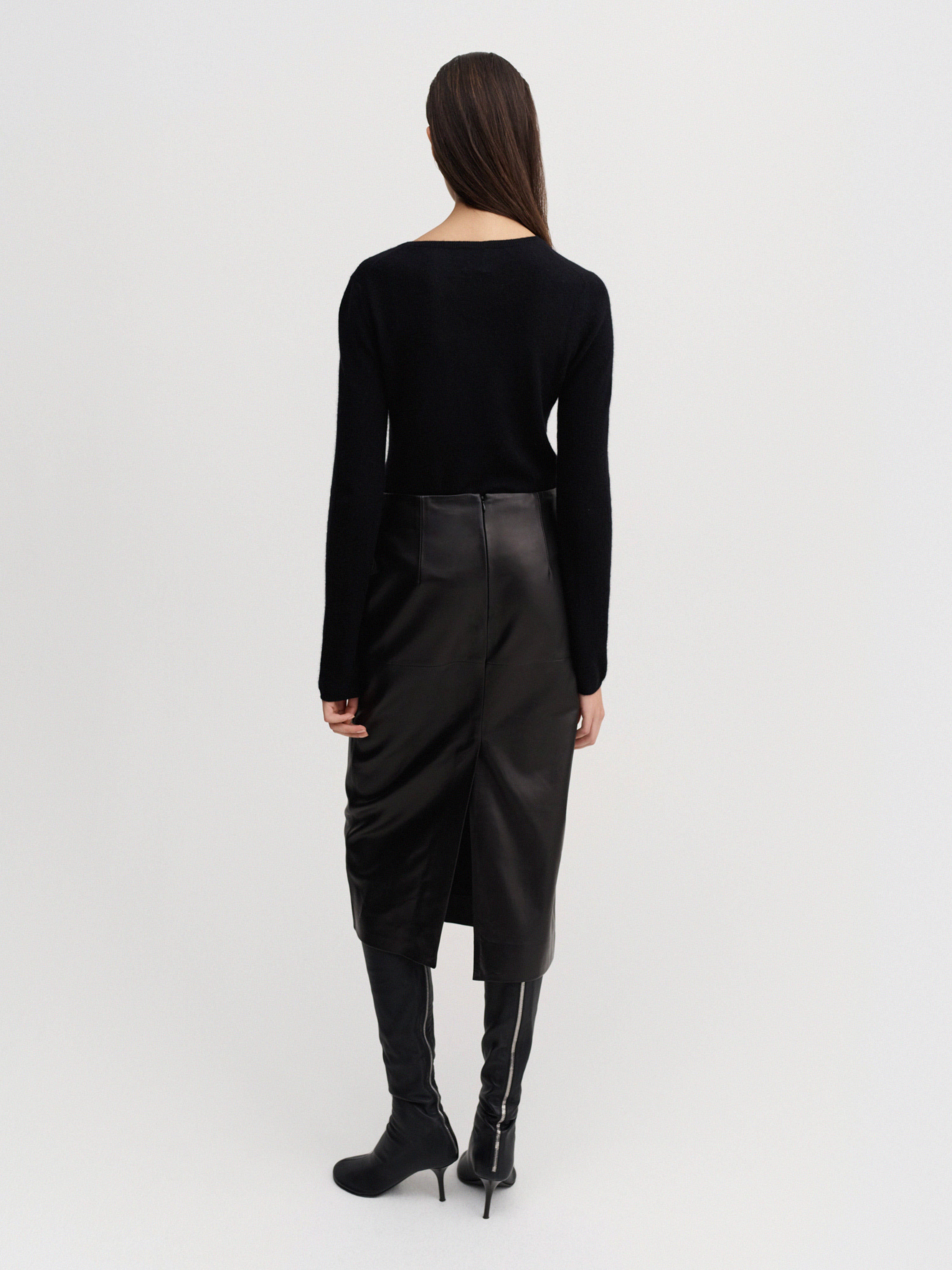 Birdy Leather Skirt, black – ALMADA LABEL