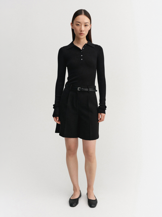Blair Crepe Shorts, black