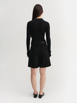Blair Crepe Shorts, black