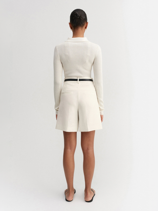 Blair Crepe Shorts, cream