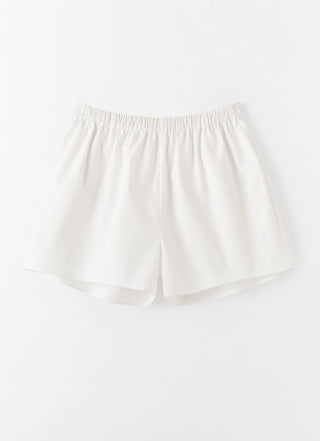 Blay Poplin Shorts, white