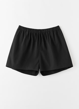 Blay Poplin Shorts, black