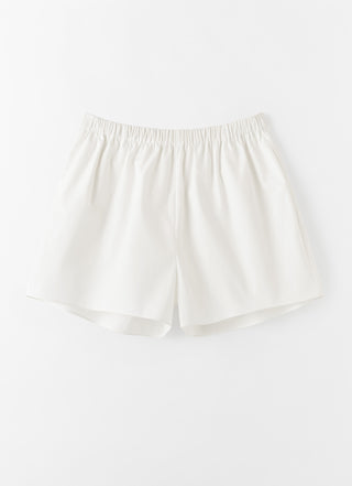 Blay Poplin Shorts, white