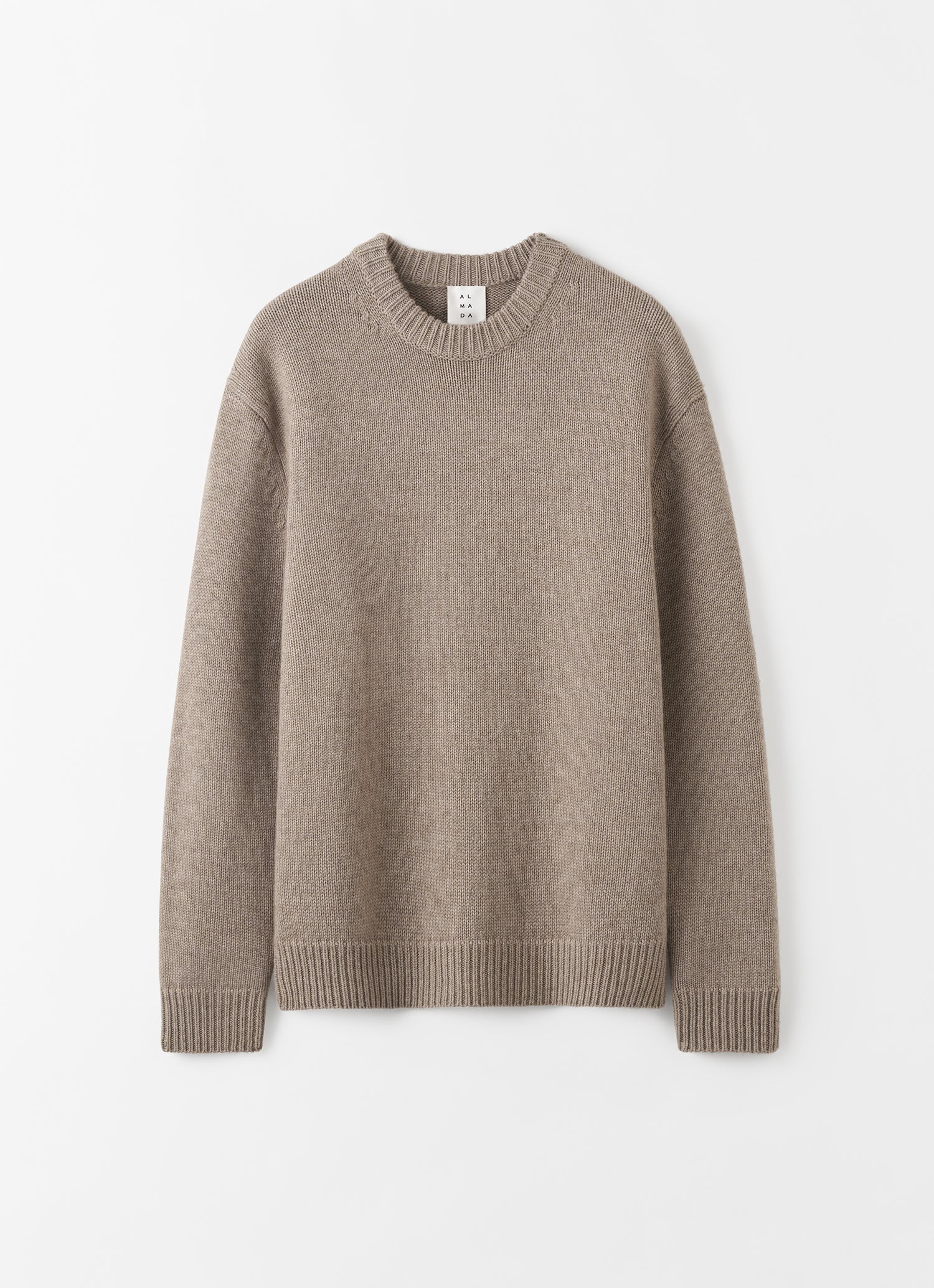 Boyfriend Crewneck Sweater, nougat