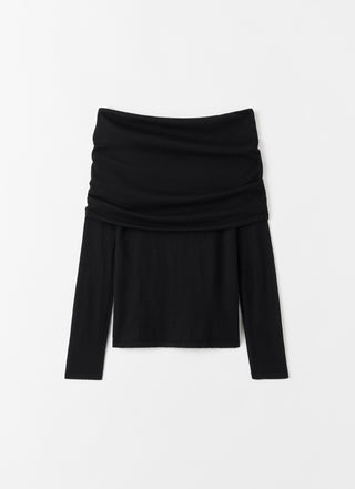 Cara Off Shoulder Top, black