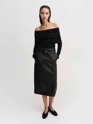 Cara Off Shoulder Top, black