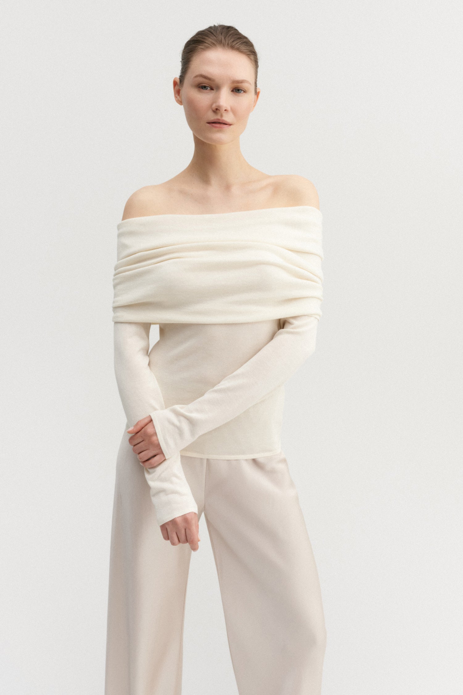 Cara Off Shoulder Top, cream