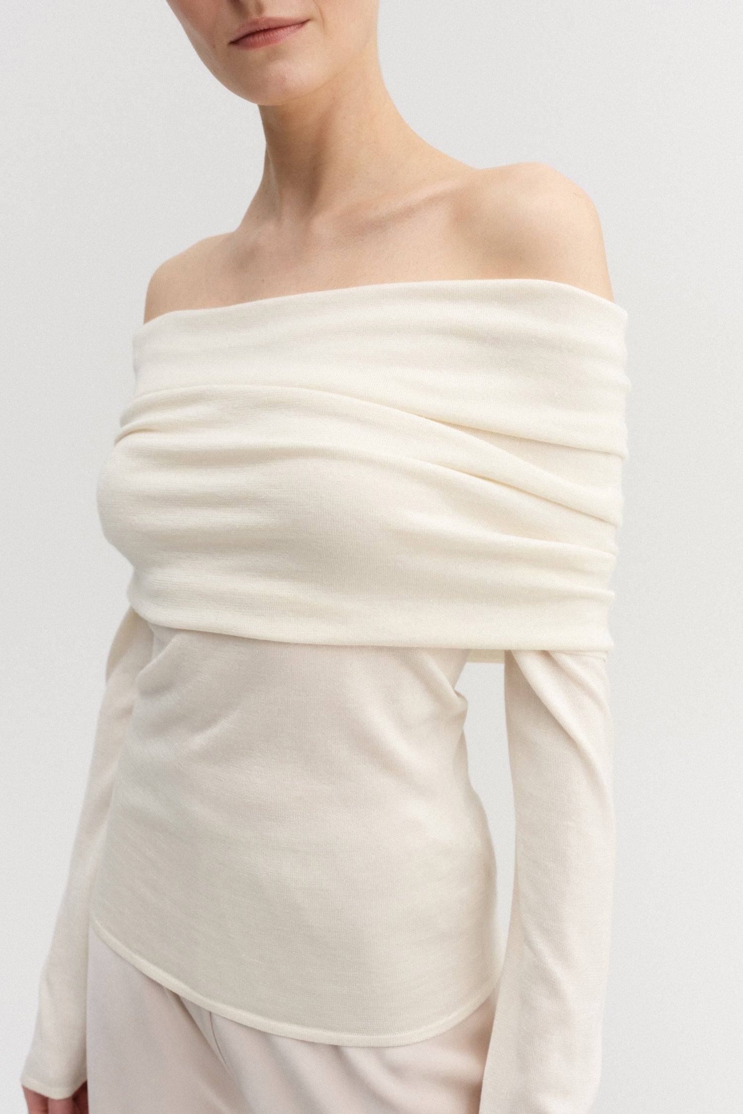 Cara Off Shoulder Top, cream